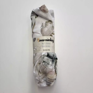 Prześcieradło Bawełniane 140x70cm Na gumce | Słoniki | OUTLET 