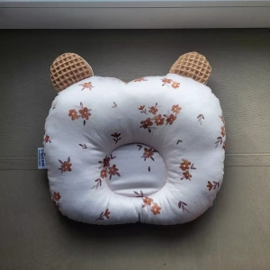 Poduszka Profilująca Główkę Dziecka | Kwiatuszki Wafel Karmel | OUTLET 