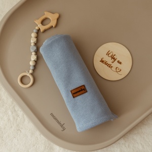 Kocyk Bawełniany 100x75cm | Niebieski