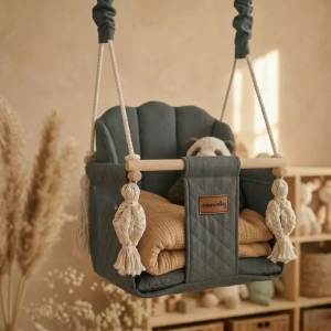 Huśtawka Dziecięca Muszelka | Grafitowa