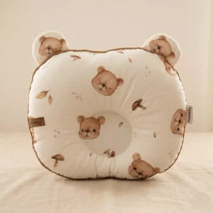 Poduszka Profilująca Główkę Dziecka Bawełniana | Misie