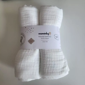 Pieluszki Muślinowe  | 2szt białe | OUTLET 