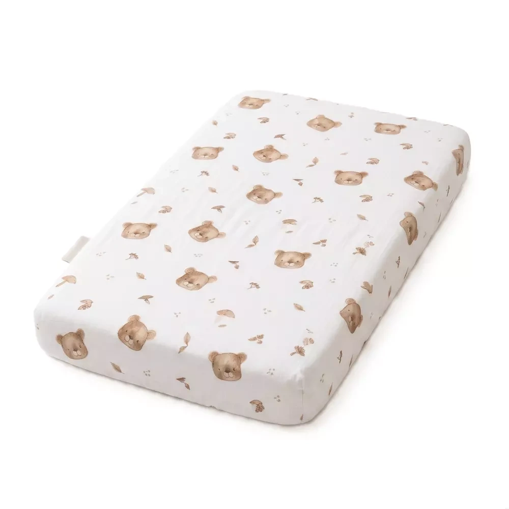 Prześcieradło do dostawki 80x50cm na gumce 100% Bawełna | Misie