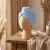 Wafelkowy turban do szuszenia włosów niebieski wizualizacja manekin.webp