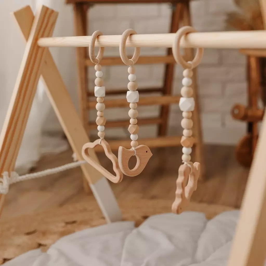 Baby gym stojak gimnastyczny zawieszki zabawki.webp