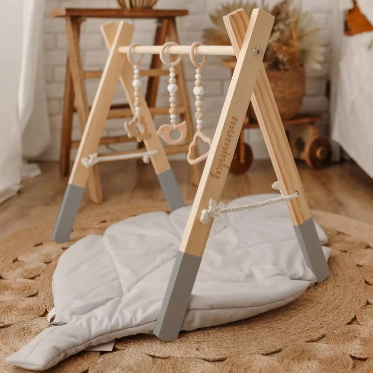 Baby gym stojak gimnastyczny szary.webp