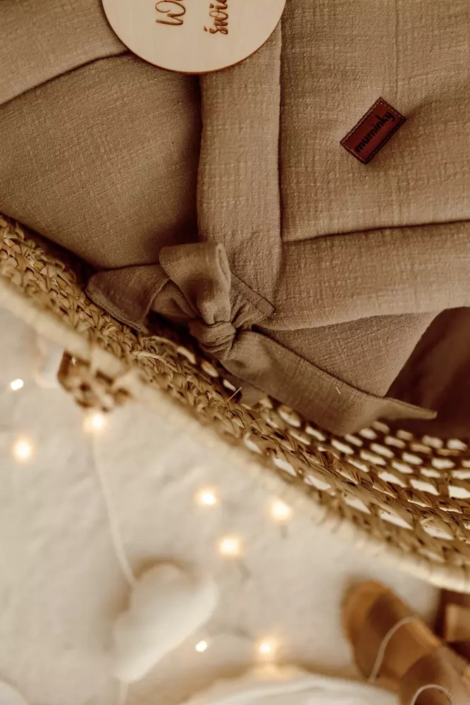 Rożek muślinowy A'la Len wiązanie.webp