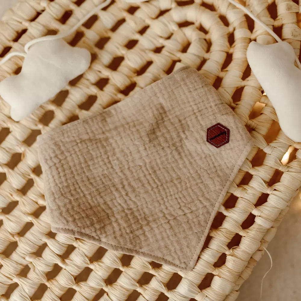 Apaszka muślinowa Beżowa.webp